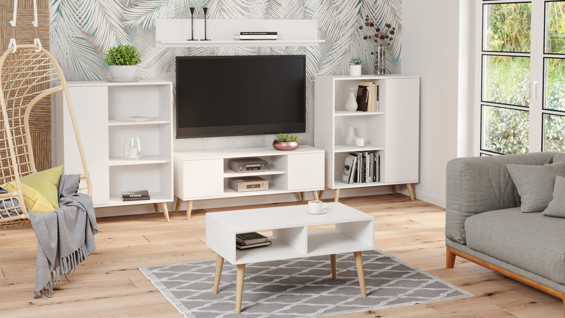 Focus RTV cabinet 135 cm - white