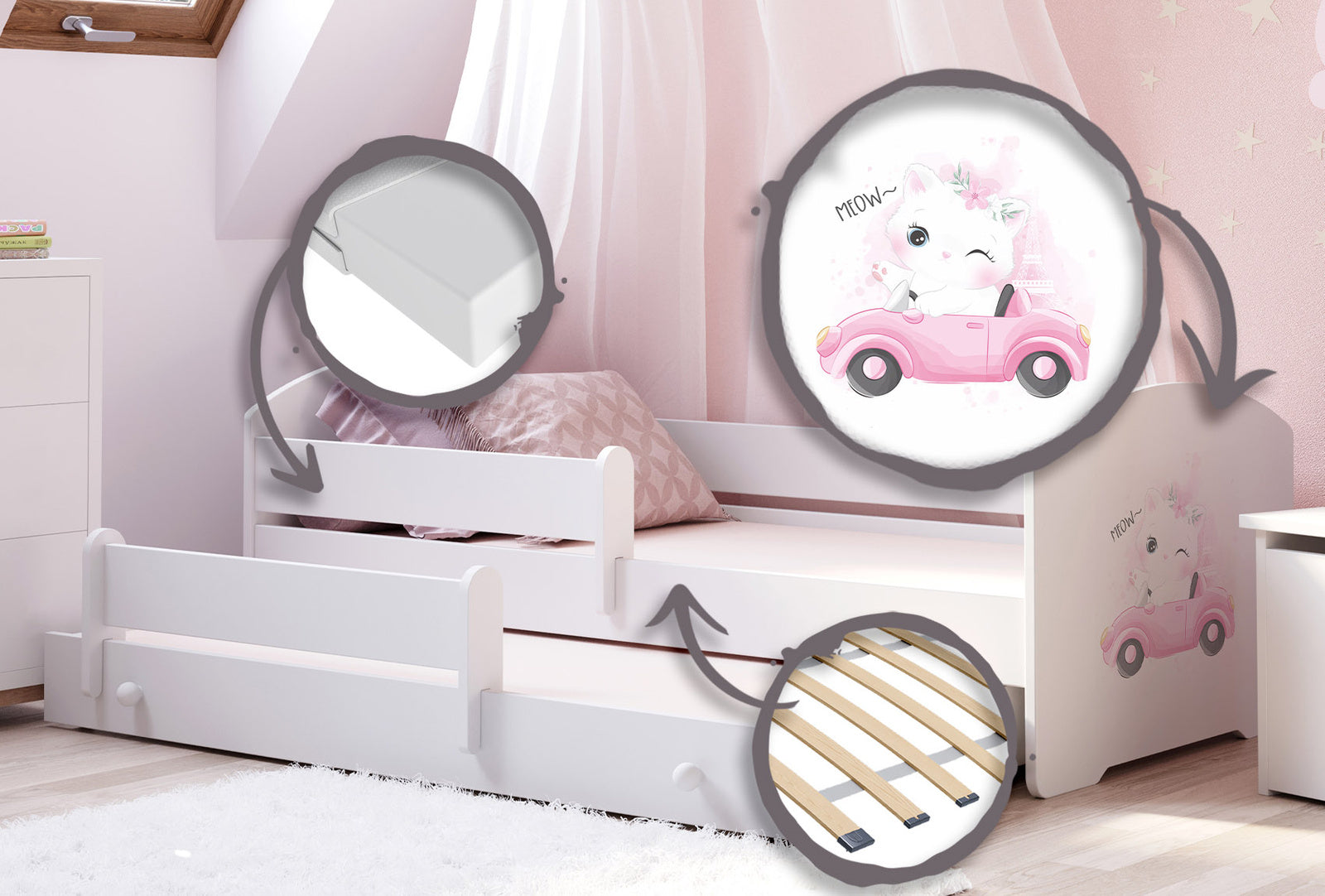 Double bed Luk 160x80 - Cat