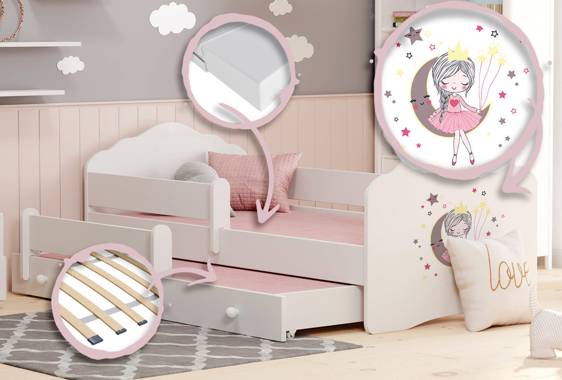 Wave double bed 160x80 - Sleeping princess