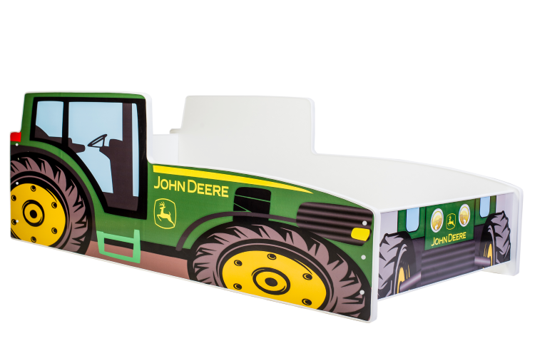 Tractor children's bed green 140x70