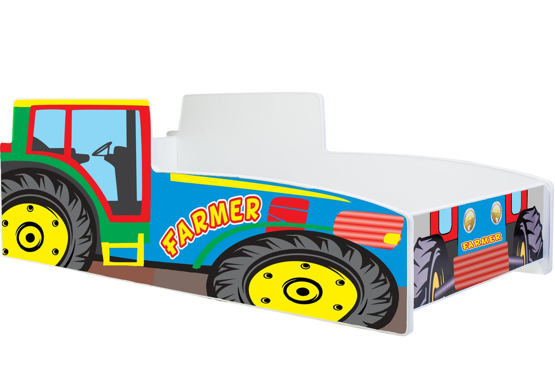Children's bed Tractor colourful 140x70