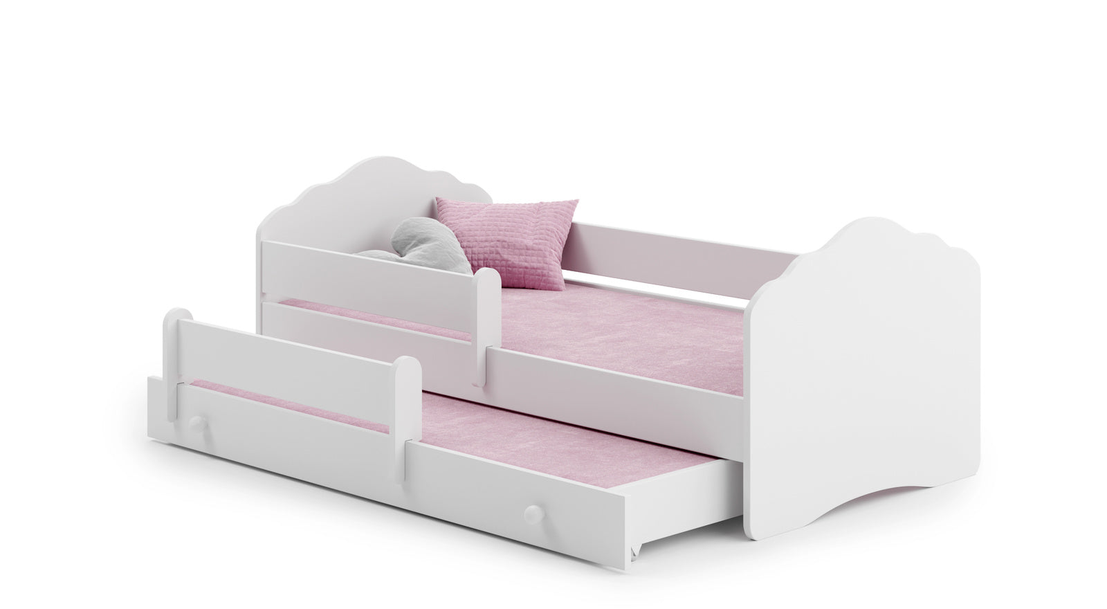 Double bed Wave 160x80 white