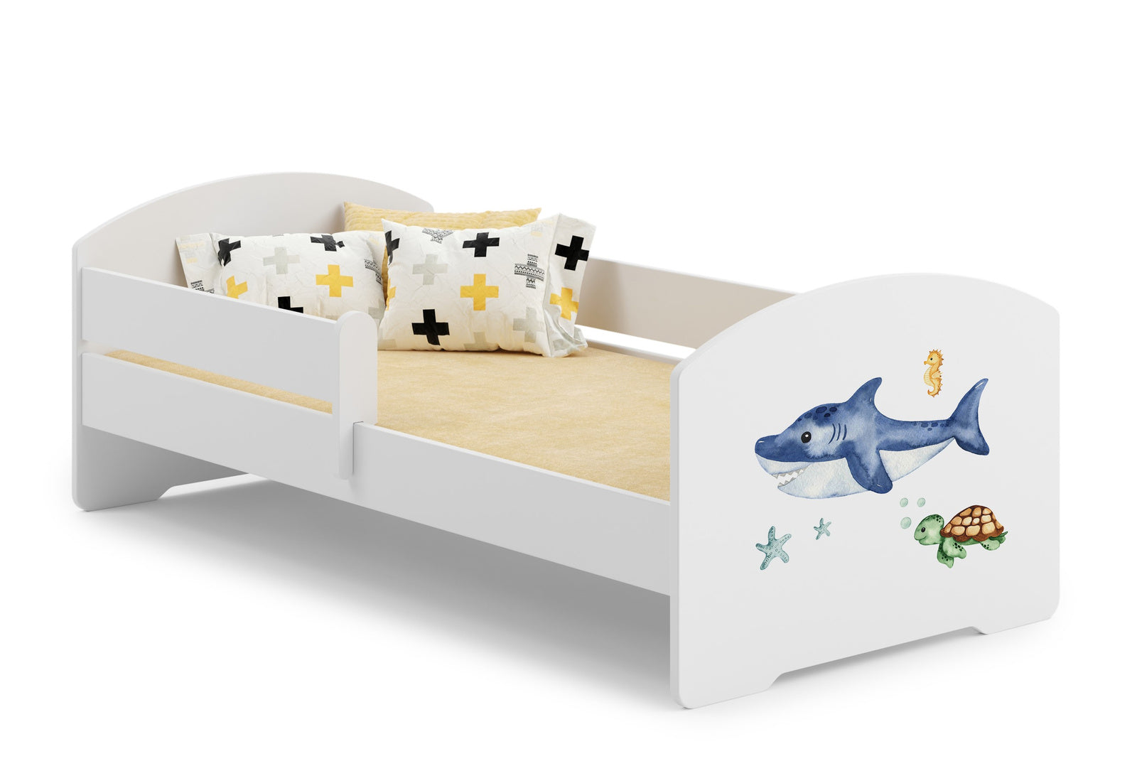 LUK children's bed 160x80 with railings - Shark