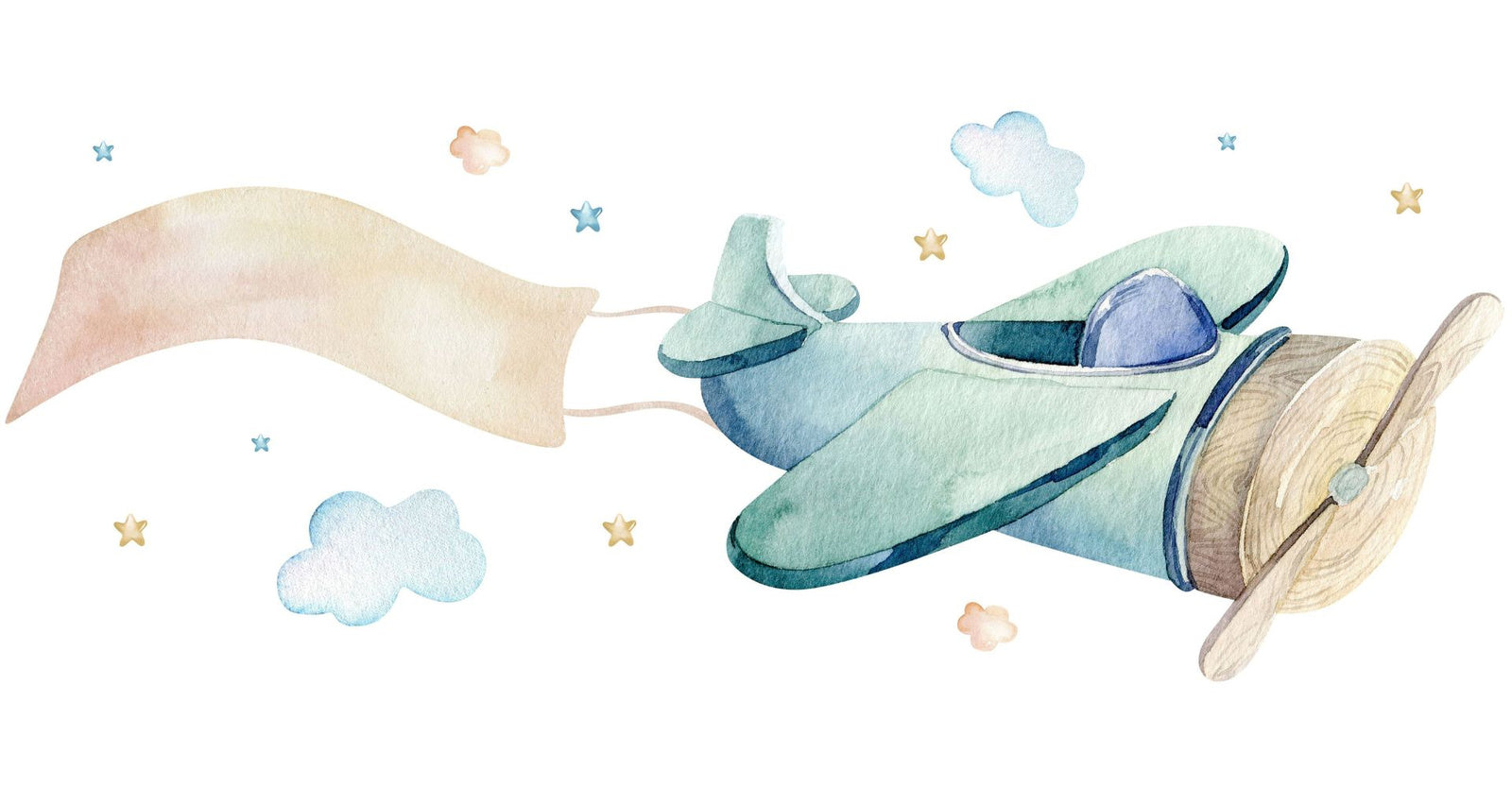 Children's bed LUK 140x70 with drawer - Airplane