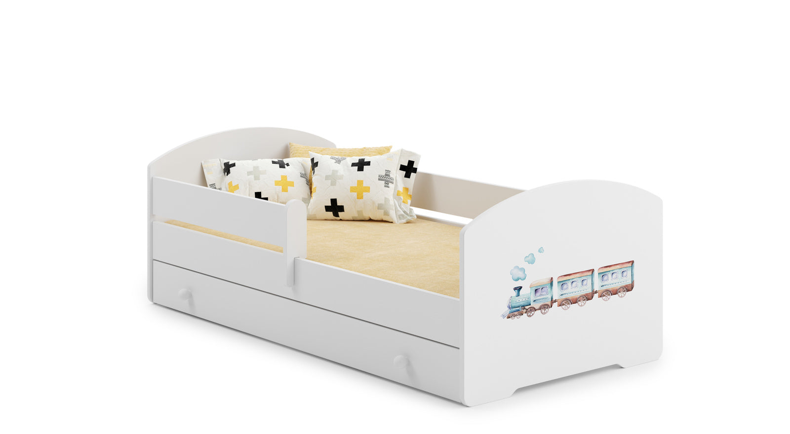 LUK children's bed 140x70 with drawer - Train