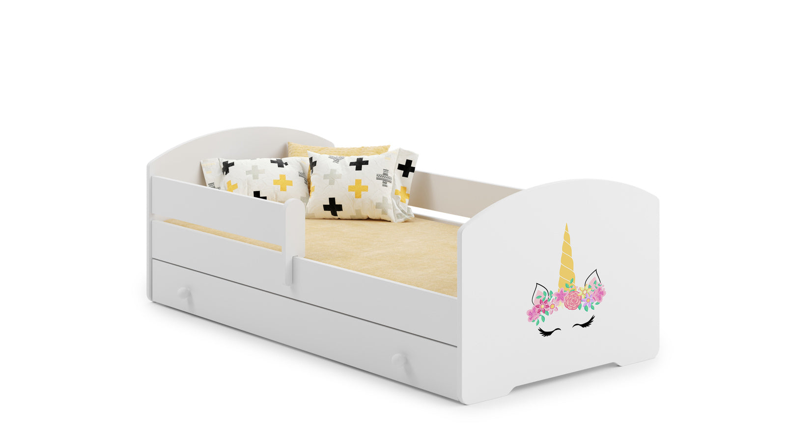Children's bed LUK 140x70 with drawer - Unicorn horn