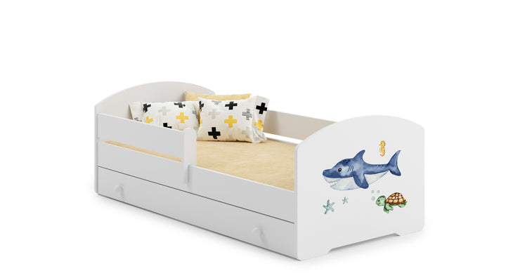LUK Kinderbett 160x80 mit Schublade - Shark