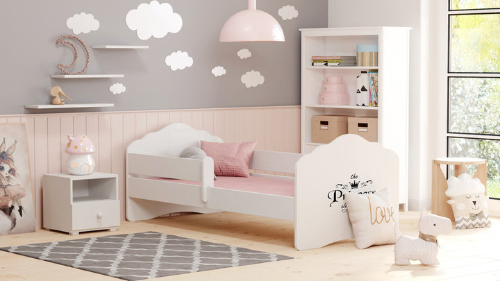 Wave children's bed 160x80 with railings - Princess