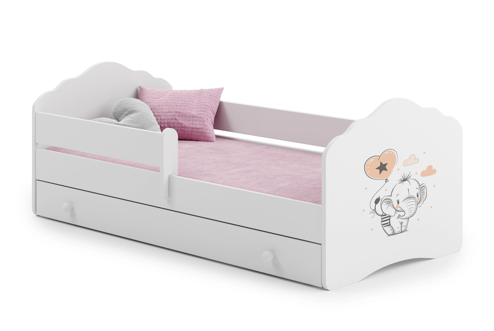FALA single bed 160x80 with drawer - Baby elephant