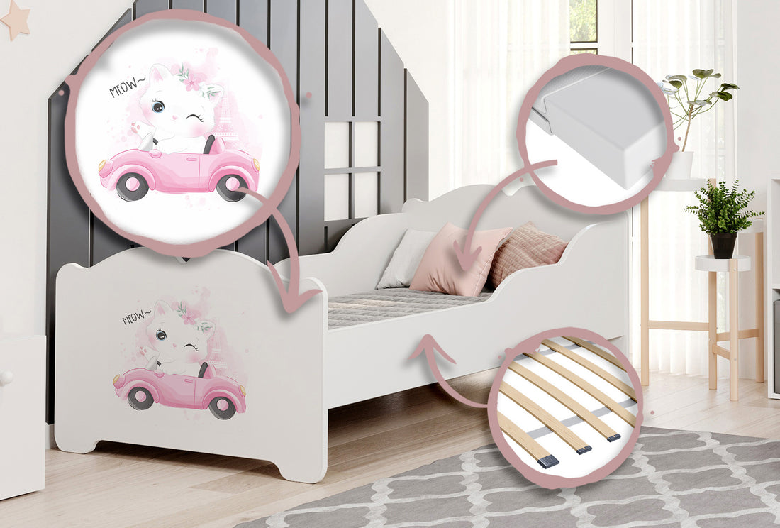 Children's bed Anna 140x70 - Cat
