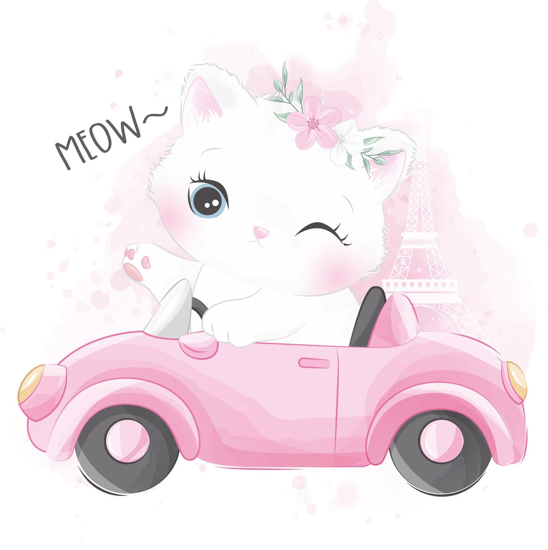 Children's bed Anna 140x70 - Cat