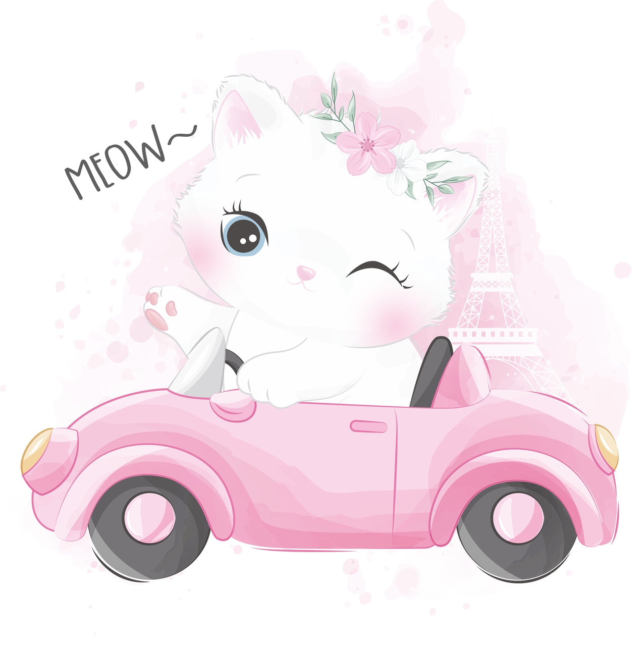 Children's bed Anna 160x80 - Cat