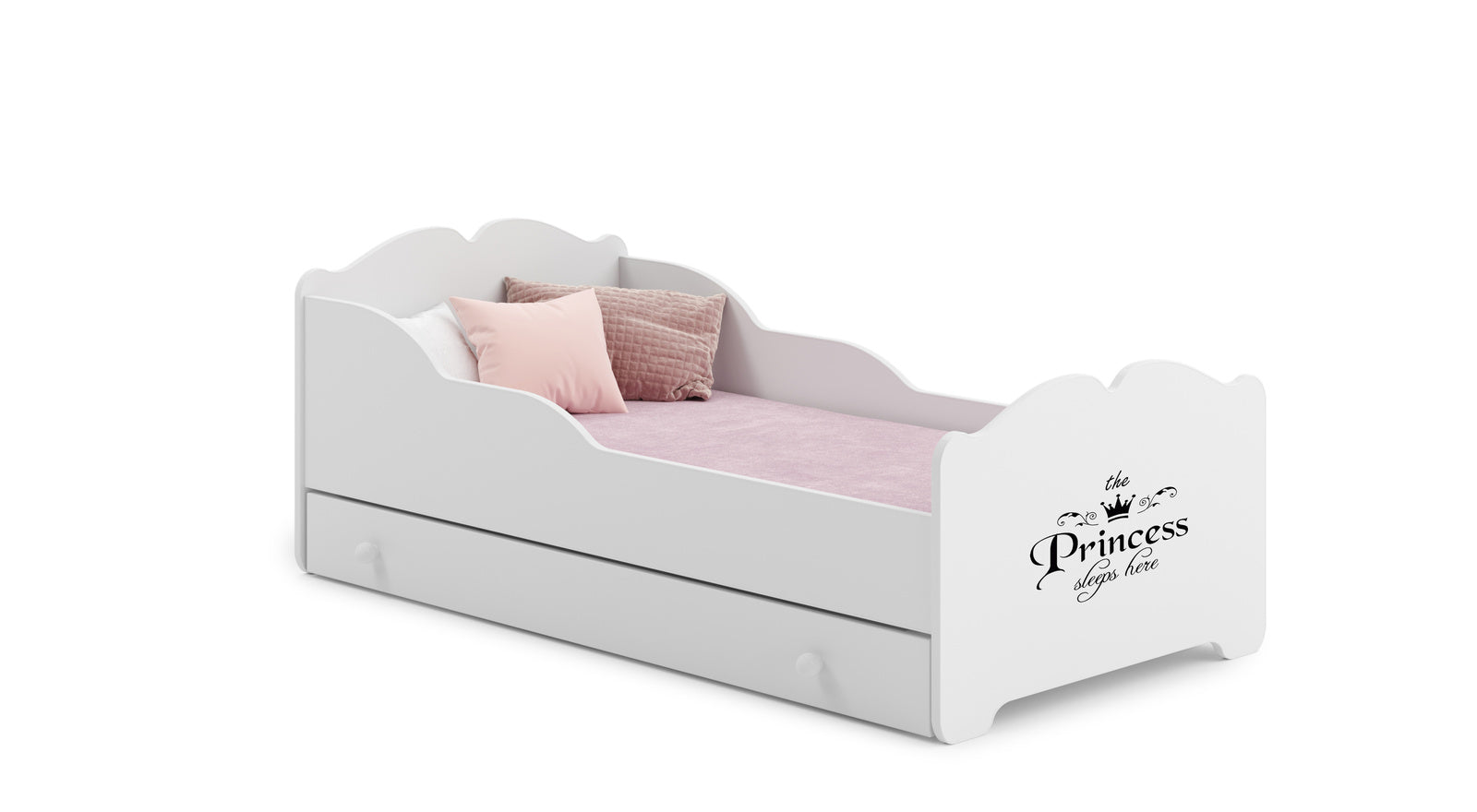 Anna children's bed 160x80 with drawer - Princess