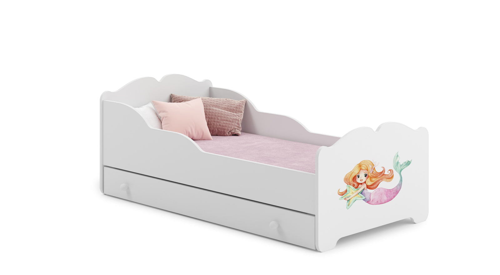 Children's bed Anna 160x80 with drawer - Mermaid