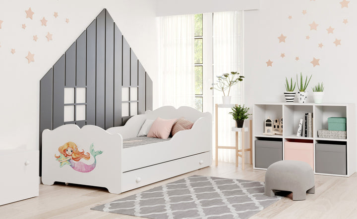 Łóżko dziecięce Anna 160x80 z szufladą - Syrenka