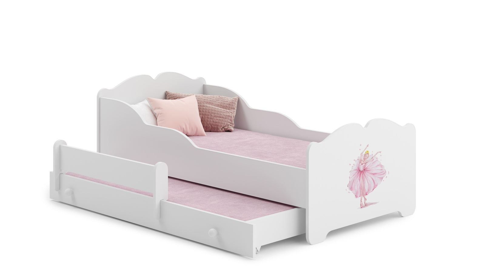 Double bed Anna 160x80 - Princess in a crown