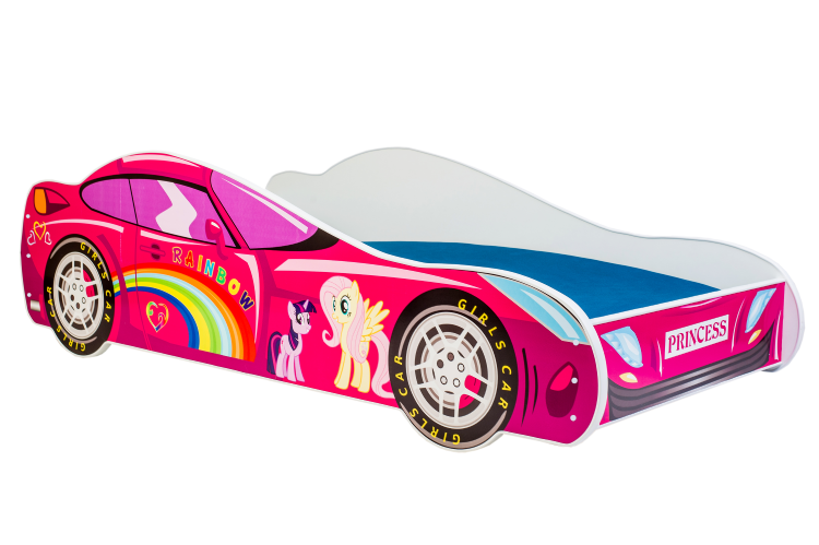 Children's bed auto PINK 140x70