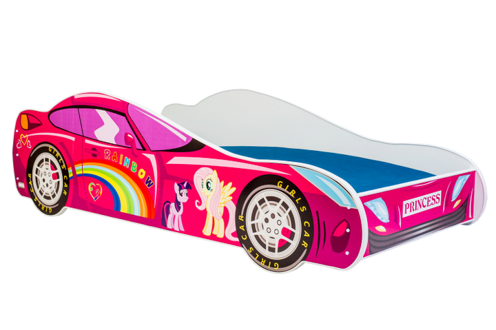 Children's bed auto PINK 140x70