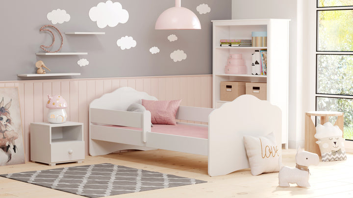 Single bed Wave 160x80 with guard rail