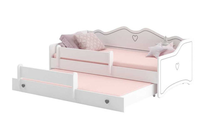 Emma II double bed 160x80 grey