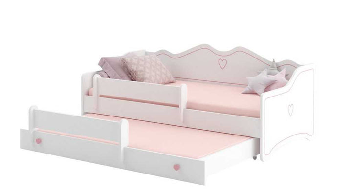 Emma II double bed 160x80 pink