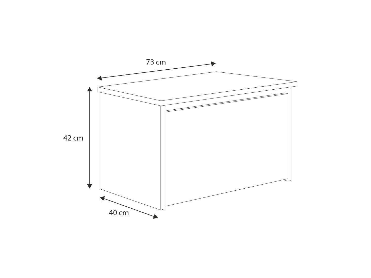Daria toy chest white