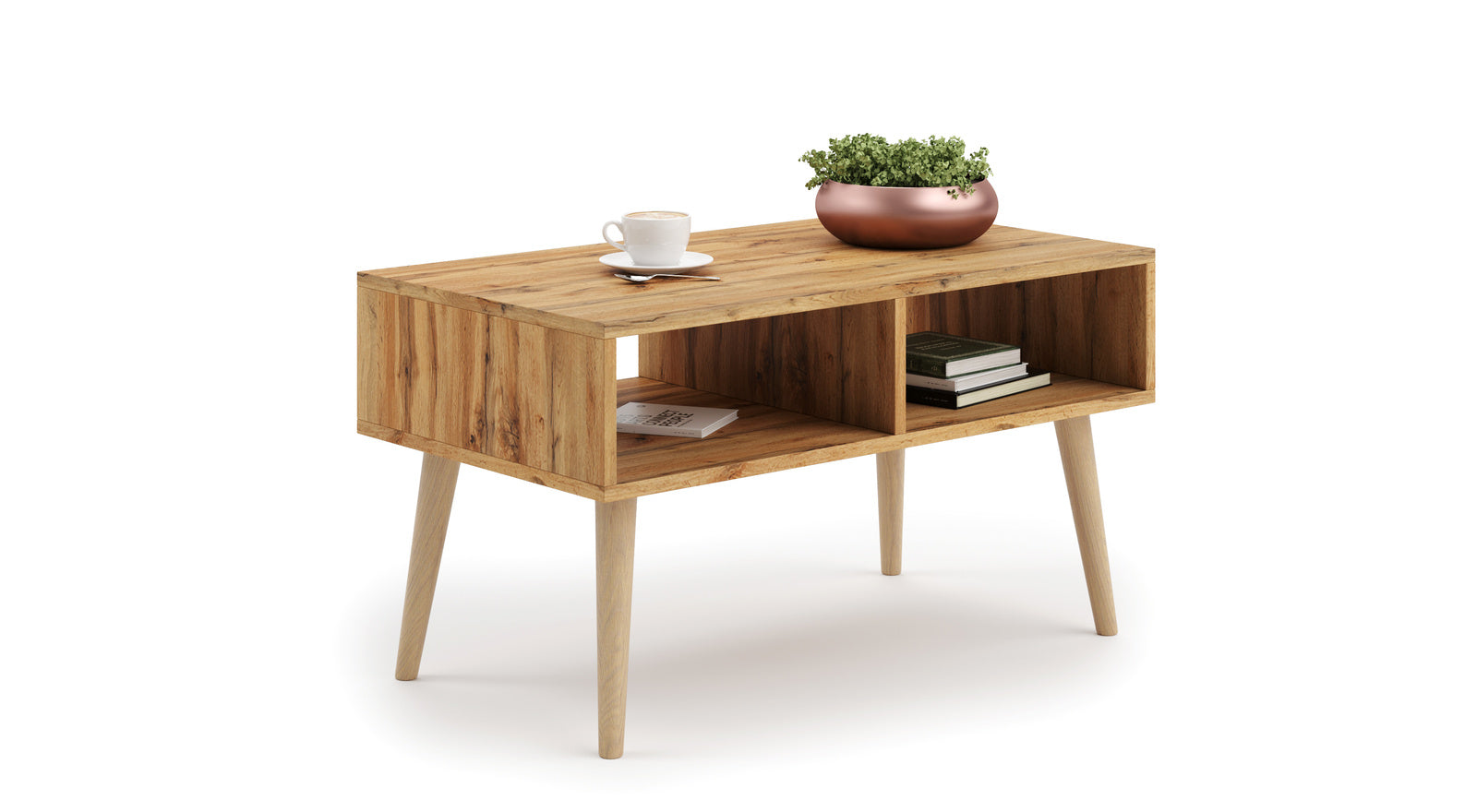 Sandi coffee table oak craft gold