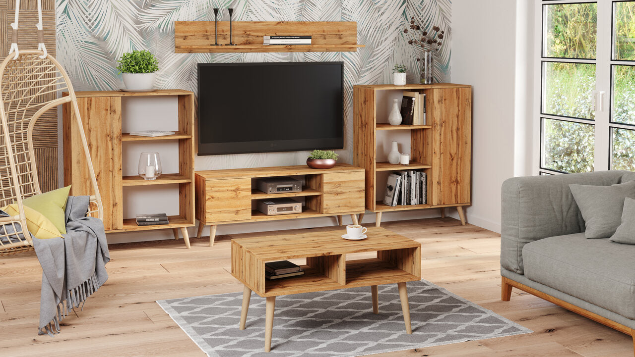 Sandi coffee table oak craft gold