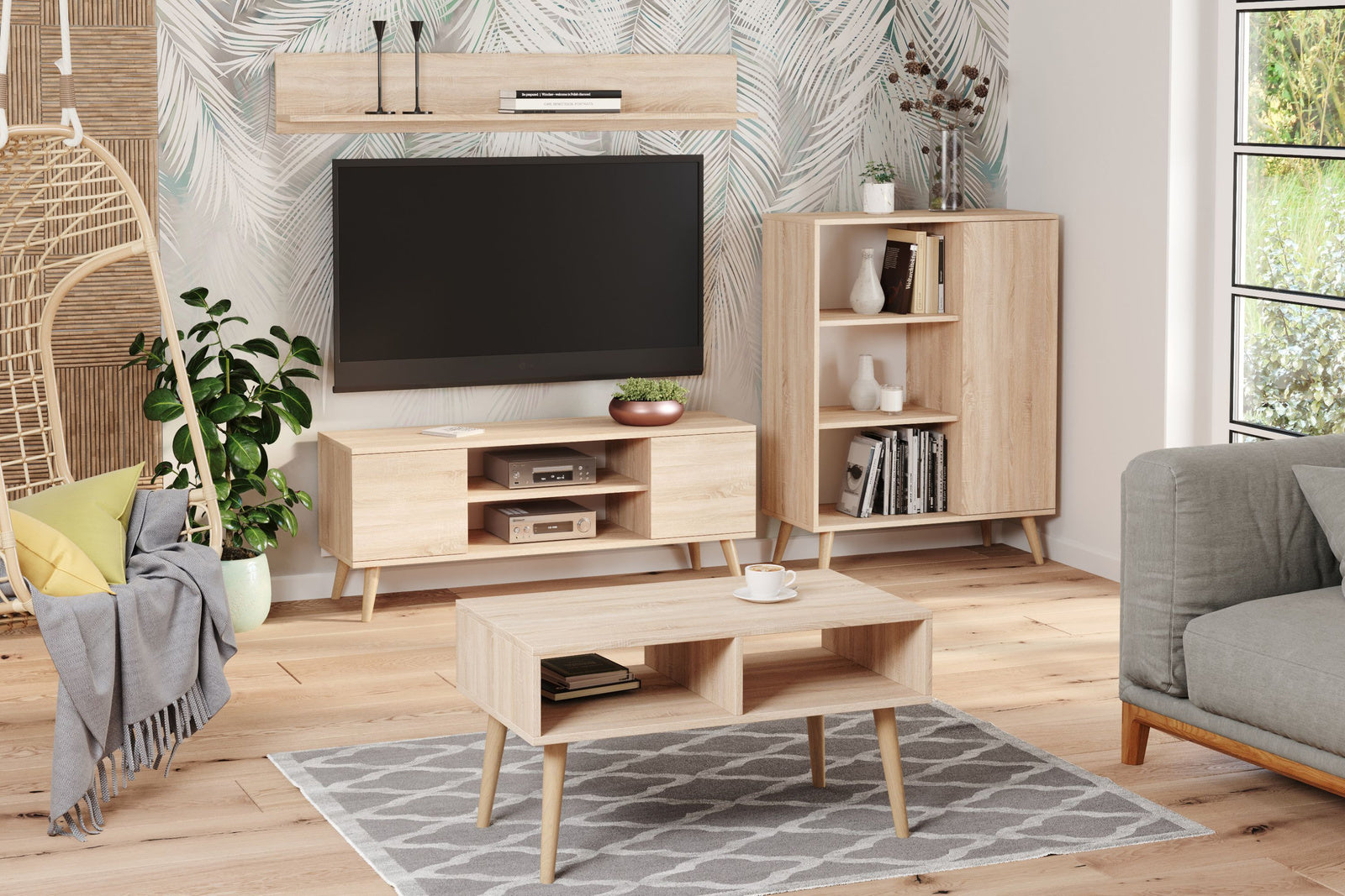 Shelf 100 cm - oak sonoma