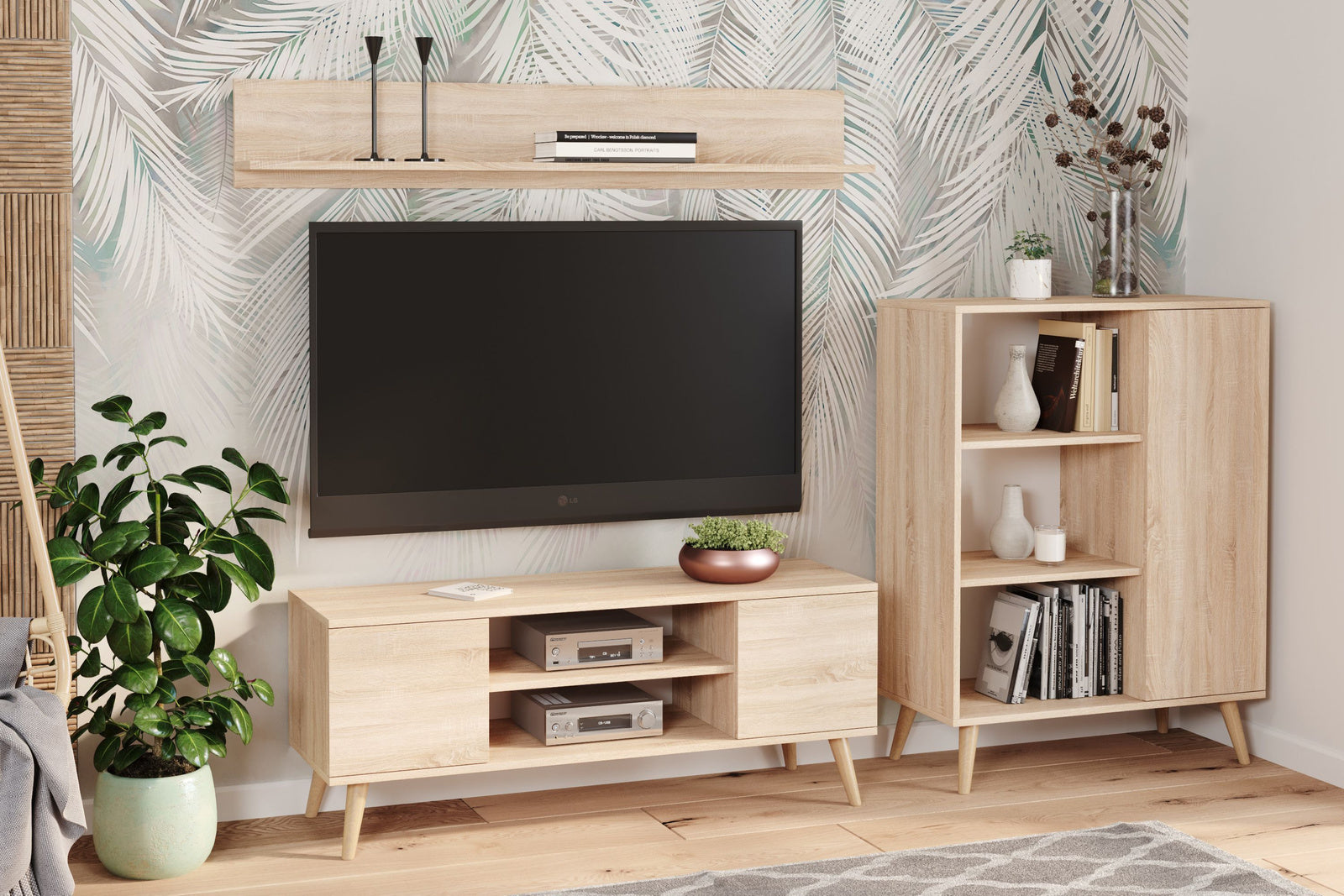 Shelf 100 cm - oak sonoma