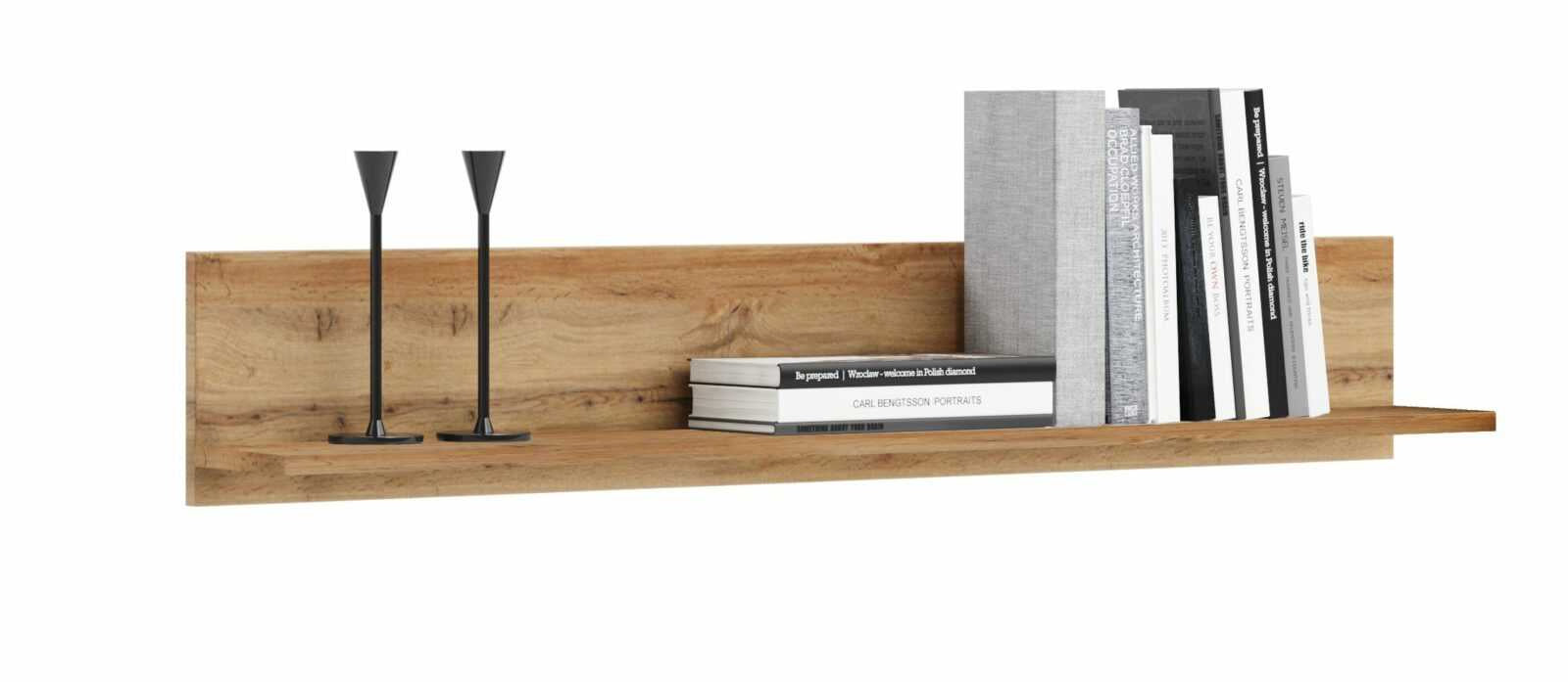 Shelf 100 cm - oak craft gold