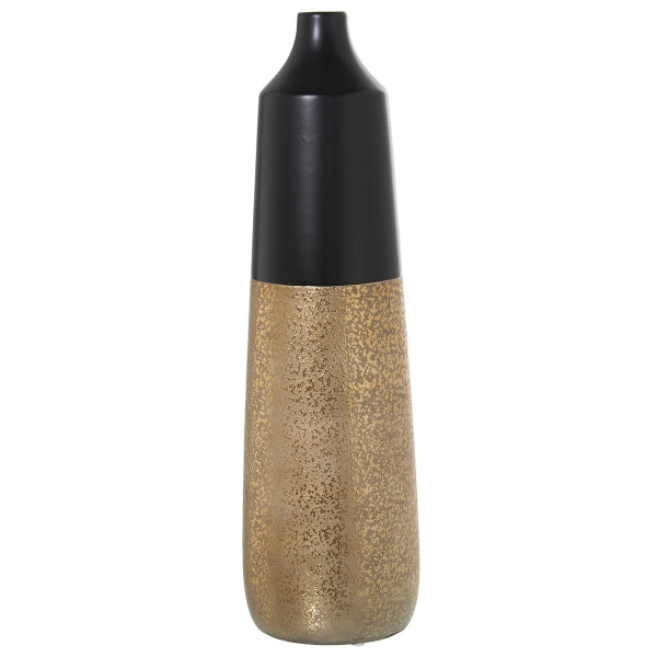Vase Alexandra House Living Black Golden Ceramic