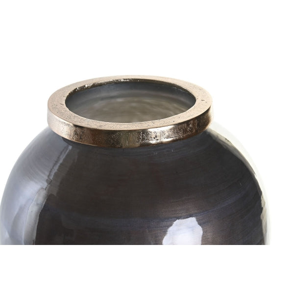 Vase DKD Home Decor Multicolour Aluminium Crystal Modern