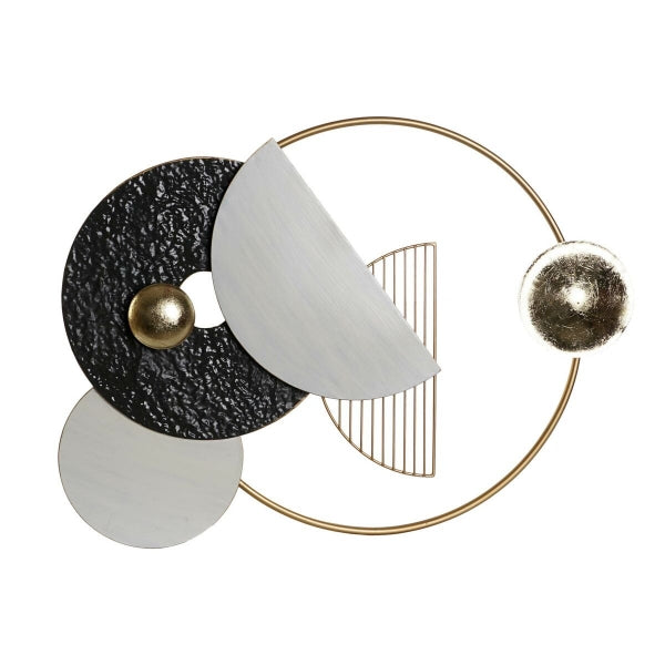 Wall Decoration DKD Home Decor Abstract Golden White Dark grey Modern