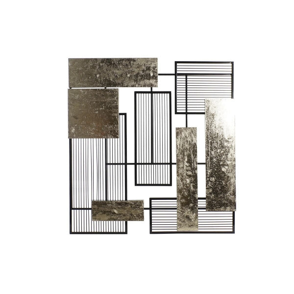 Wall Decoration DKD Home Decor Abstract Black Golden Modern