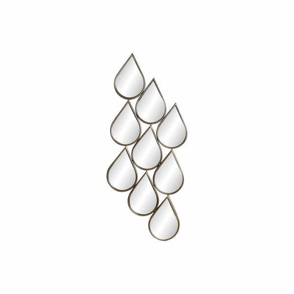 Wall mirror DKD Home Decor Golden Modern Teardrop