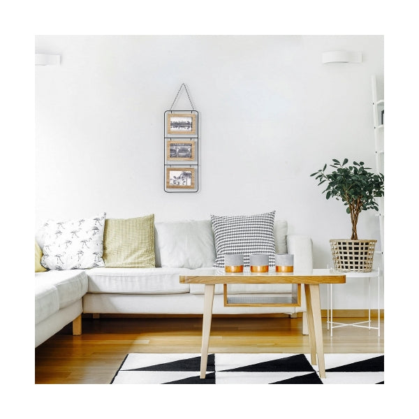 Wall photo frame Atmosphera 3 photos MDF Wood