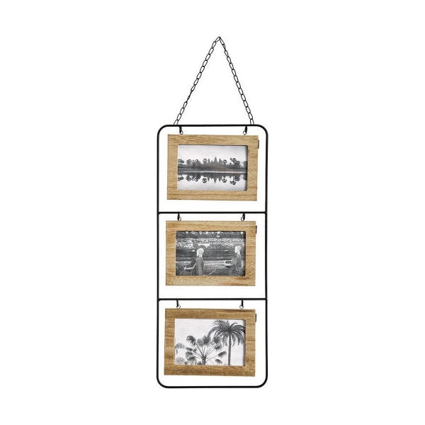 Wall photo frame Atmosphera 3 photos MDF Wood